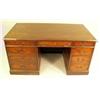 Image 2 : A GEORGE III STYLE MAHOGANY PEDESTAL DE
