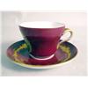 Image 2 : A SET OF SIX BURGUNDY GLAZED AND PARCEL