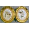 Image 1 : A PAIR OF OVAL FRAMED PORCELAIN BAS REL