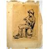 Image 3 : A PENCIL SIGNED MONOCHROMATIC PRINT
