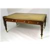 Image 1 : A WILLIAM IV LEATHER INSET FIGURED MAHO