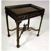 Image 1 : A GEORGE III STYLE PIERCED MAHOGANY GAL