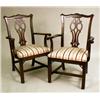 Image 1 : A PAIR OF CHIPPENDALE STYLE MAHOGANIZED