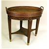 Image 1 : A GEORGIAN STYLE OAK AND RATTAN TRAY TO