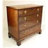 Image 1 : A GEORGE III MAHOGANY CHEST OF DRAWERS