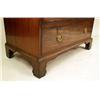 Image 3 : A GEORGE III MAHOGANY CHEST OF DRAWERS