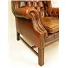 Image 3 : A CHIPPENDALE STYLE LEATHER UPHOLSTERED