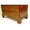 Image 2 : A GEORGE III FIGURED MAHOGANY SLANT FRO