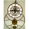 Image 2 : A "PLATE GLASS" ENAMELED SKELETON CLOCK