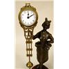 Image 2 : A BRONZED FIGURAL SWINGER CLOCK
