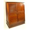 Image 1 : A CANTED AND PANELED MAHOGANY DISPLAY C