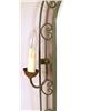 Image 2 : A BRONZE PATINATED METAL TWO LIGHT MIRR