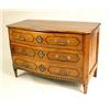 Image 1 : A NEOCLASSICAL FIGURED WALNUT SERPENTIN