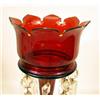 Image 3 : A PAIR OF RUBY HURRICANE LAMPS