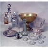Image 1 : A LARGE GROUP OF COLORLESS GLASS TABLE 