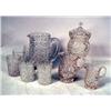 Image 1 : A GROUP OF COLORLESS PRESSED GLASS TABL