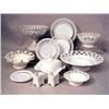 Image 1 : A LARGE GROUP OF MILK GLASS TABLE ARTIC