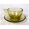 Image 2 : AN AMBER GLASS CHILDREN`S PARTIAL TEA S