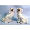 Image 1 : A PAIR OF STAFFORDSHIRE SPANIELS
