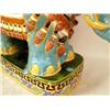 Image 4 : A POLYCHROME ENAMEL GLAZED CERAMIC ELEP