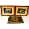 Image 1 : TWO SIMILAR FRAMED POLYCHROME PRINTS