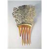 Image 2 : A GOLD WASHED METAL FILIGREE HAIR COMB