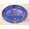 Image 2 : A CHINESE BRIGHT BLUE CERAMIC OVAL PLAT