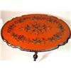 Image 2 : A PAINTED AND FLORAL DECORATED TILT TOP
