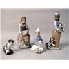 Image 1 : A GROUP OF FOUR LLADRO FIGURINES
