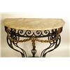 Image 2 : A LOUIS XVI STYLE PARCEL GILT WROUGHT I