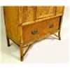 Image 3 : A VICTORIAN BAMBOO AND RATTAN MIRRORED 