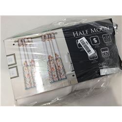 Half Moon Room Darkening Insulated Window Curtains