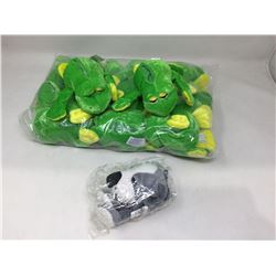 Lot of Plush Frogs