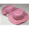 Image 2 : Mudpie Pink Kids Cowboy Hats (2 x OS)