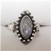 Image 1 : Silver Moonstone Locket Ring - Retail $250