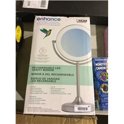 Enhance Rechargeable LED Vanity Mirror (Retailer Return)