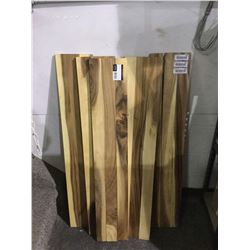 Leadvision 42" Natural Acacia Stair Riser Lot of 5