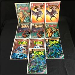 SLUDGE/ RUNE COMIC BOOK LOT (MALIBU COMICS)