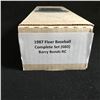 Image 1 : 1987 FLEER BASEBALL COMPLETE SET (660) BARRY BONDS RC