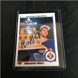 Bill Ranford Signed 1990-91 Upperdeck Conn Smythe Winner Hockey Card