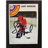 Image 1 : LARRY ROBINSON SIGNED HOCKEY CARD