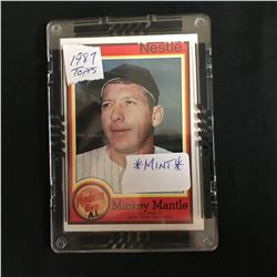 1987 Topps Nestle All-Time Dream Team Food Issue Mickey Mantle #17 (MINT)