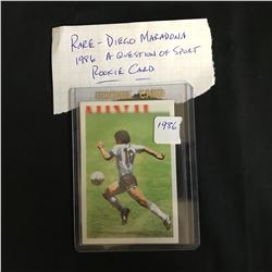 RARE 1986 DIEGO MARADONA A QUESTION OF SPORT SOCCER ROOKIE CARD