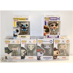 LOT OF 6 ASSORTED FUNKO POPS; GAMES VARIETY PACK