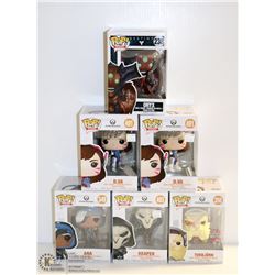 LOT OF 6 ASSORTED FUNKO POPS; GAMES VARIETY PACK