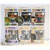 Image 1 : LOT OF 6 ASSORTED FUNKO POPS;  GAMES VARIETY PACK