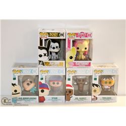 LOT OF 6 ASSORTED FUNKO POPS;  VARIETY  PACK