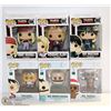 Image 1 : LOT OF 6 ASSORTED FUNKO POPS;  VARIETY  PACK
