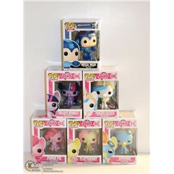 LOT OF 6 ASSORTED FUNKO POPS;  VARIETY  PACK