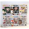 Image 1 : LOT OF 6 ASSORTED FUNKO POPS;  VARIETY  PACK